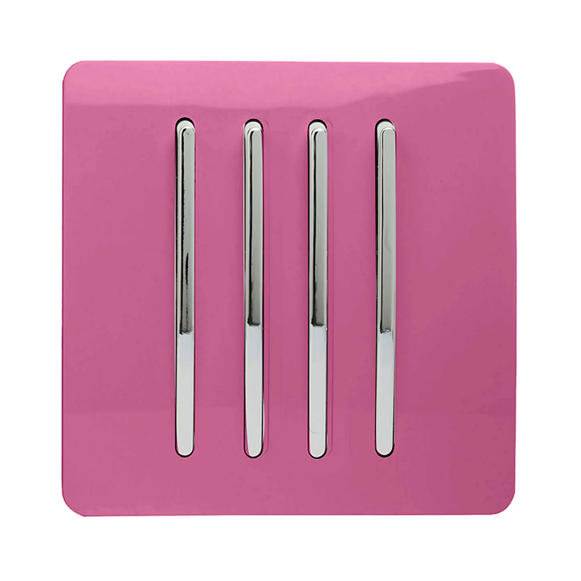 ART-SS8PK  4 Gang 2 Way 10 Amp Rocker Pink